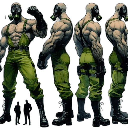 concept art, comic book art, cyberpunk, fantasy art transparent PNG cut-out