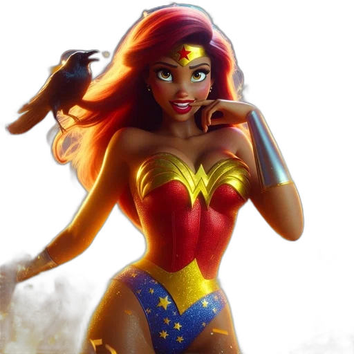 comic book art, concept art, fantasy art, 3d render transparent PNG cut-out