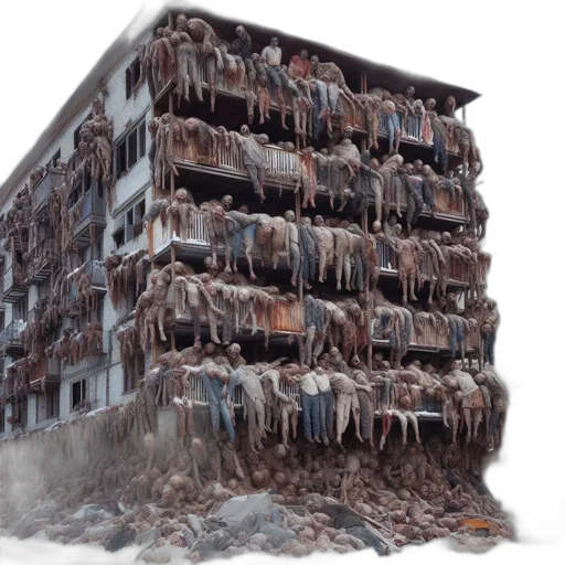 building, jacket, 3d render, photorealistic transparent PNG cut-out