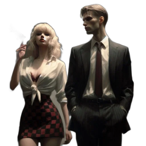 dress, jacket, concept art, comic book art transparent PNG cut-out