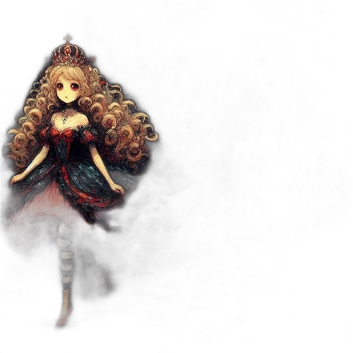 crown, dress, mask, staff transparent PNG cut-out