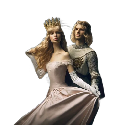 crown, dress, photorealistic, concept art transparent PNG cut-out