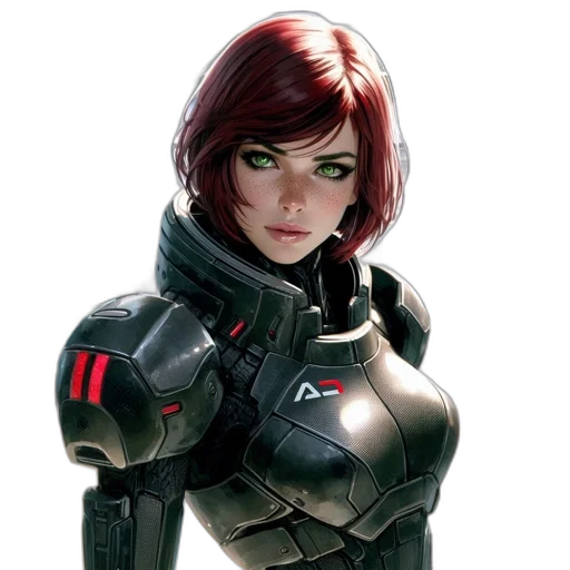 robot, face, concept art, cyberpunk transparent PNG cut-out