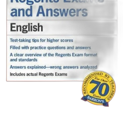 book, cover, regents, exams transparent PNG cut-out