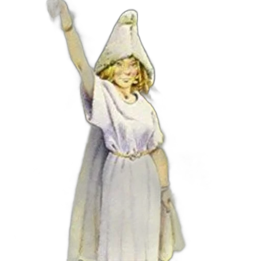 staff, hat, dress, crown transparent PNG cut-out