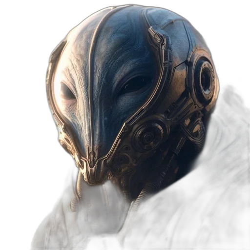 mask, face, creature, robot transparent PNG cut-out