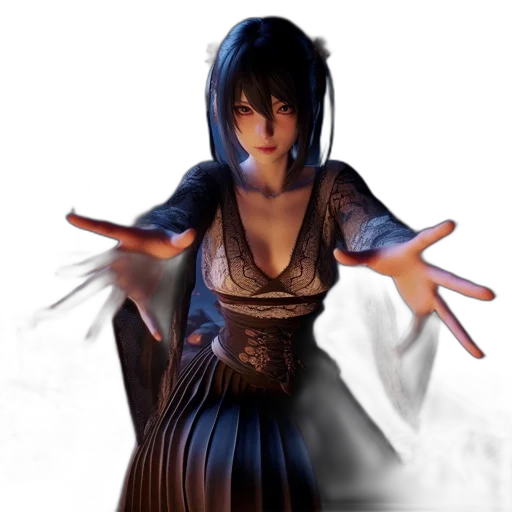 dress, 3d render, concept art, fantasy art transparent PNG cut-out