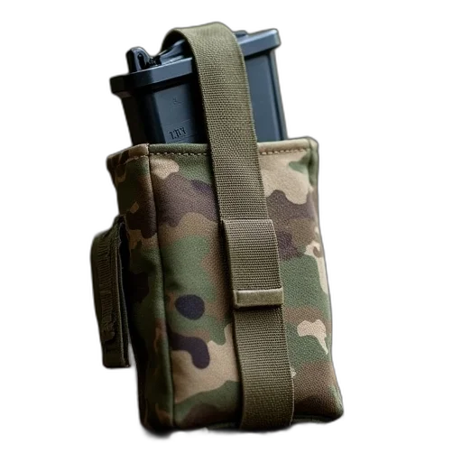 weapon, 3d render, magazine, pouch transparent PNG cut-out