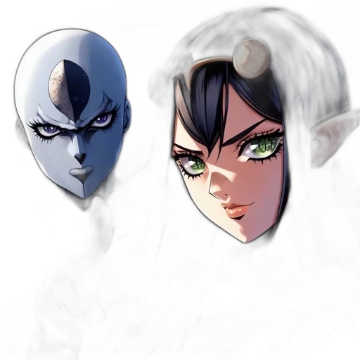 mask, face, concept art, anime transparent PNG cut-out