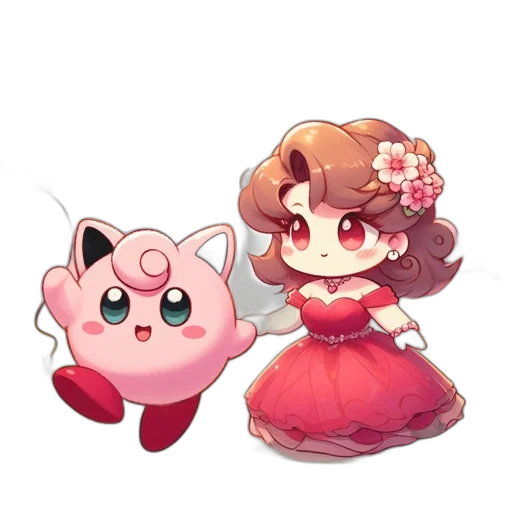 dress, crown, staff, creature transparent PNG cut-out