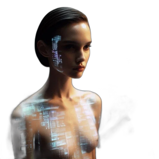 robot, face, jewelry, dress transparent PNG cut-out