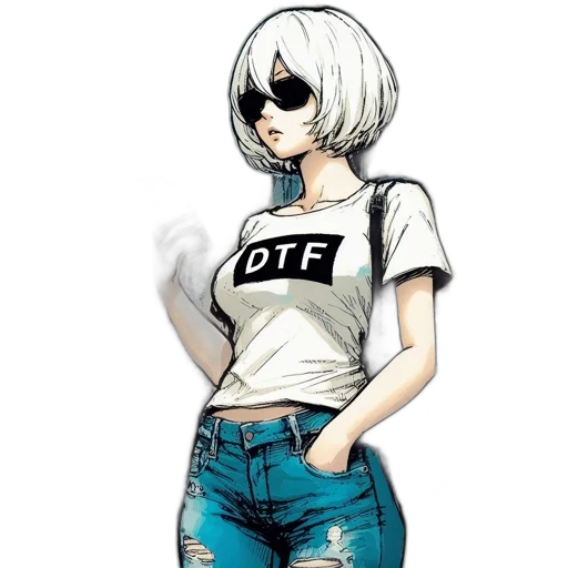 dress, jacket, robot, face transparent PNG cut-out