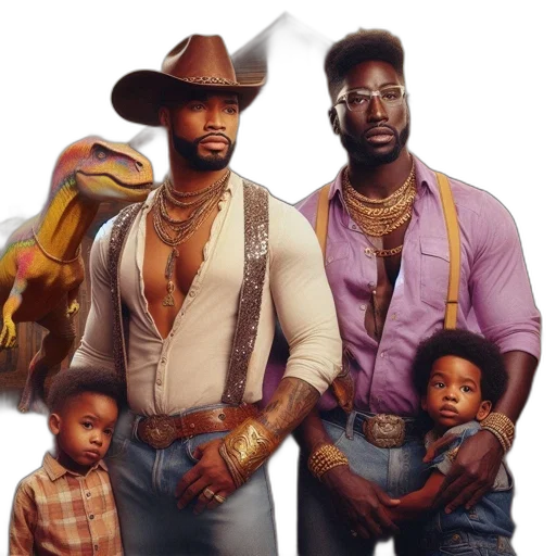 hat, concept art, four, individuals transparent PNG cut-out