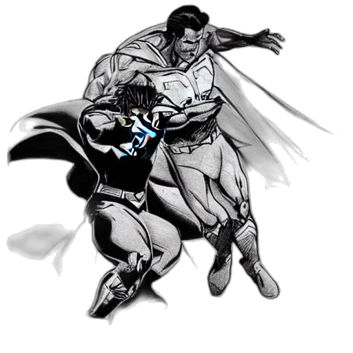 comic book art, concept art, cartoon, fantasy art transparent PNG cut-out