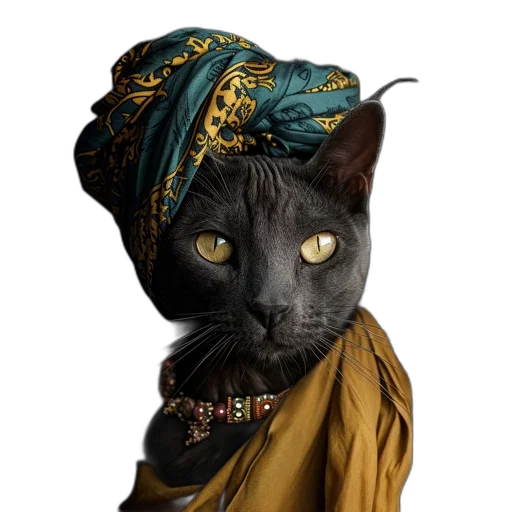 animal, hat, jewelry, staff transparent PNG cut-out