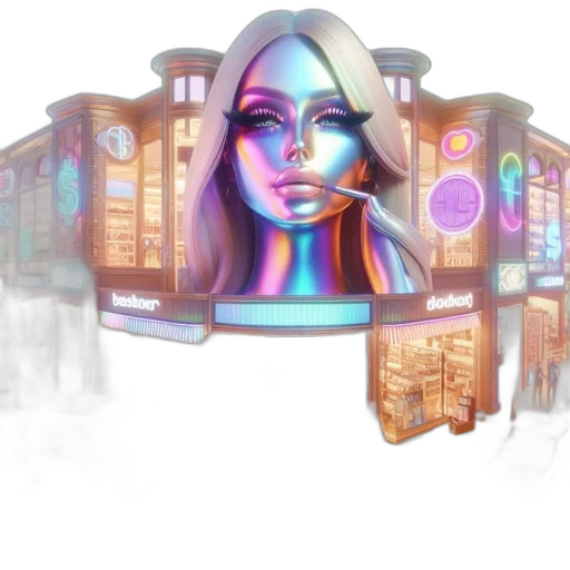 face, robot, concept art, cyberpunk transparent PNG cut-out