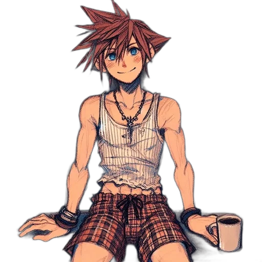 pixel art, concept art, anime, watercolor transparent PNG cut-out