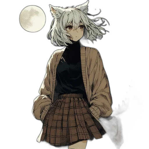 jacket, staff, creature, mask transparent PNG cut-out