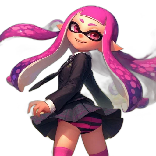 dress, jacket, staff, weapon transparent PNG cut-out