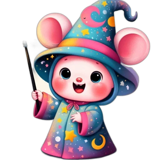 staff, hat, creature, animal transparent PNG cut-out