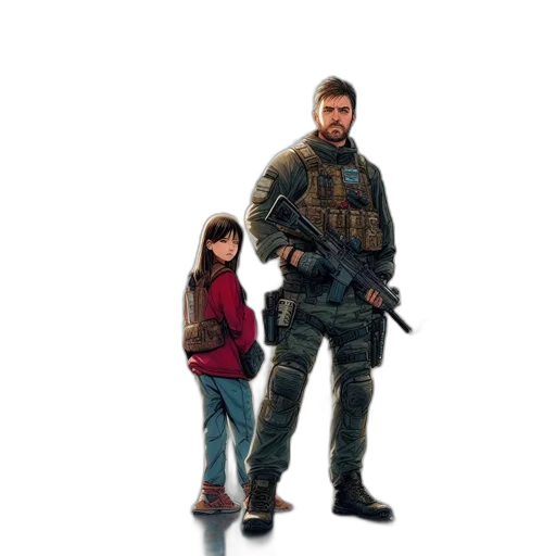 weapon, jacket, concept art, pixel art transparent PNG cut-out