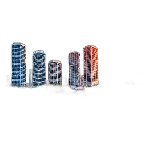 building, robot, 3d render, concept art transparent PNG cut-out