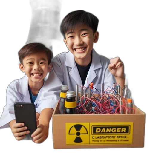 two, young, boys, white transparent PNG cut-out