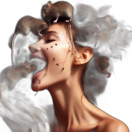 face, mask, hair, crown transparent PNG cut-out