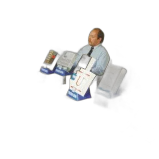 robot, furniture, 3d render, pixel art transparent PNG cut-out