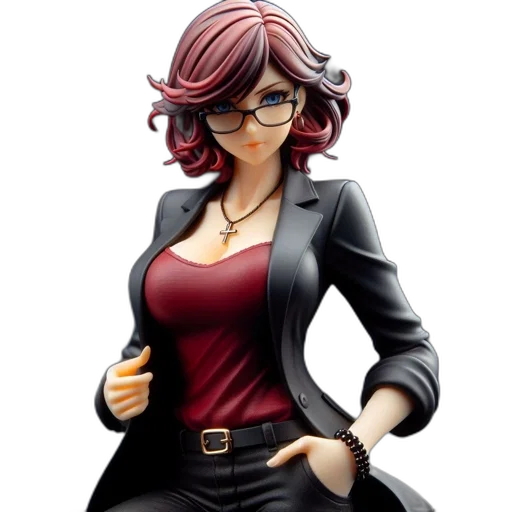 jacket, staff, concept art, 3d render transparent PNG cut-out