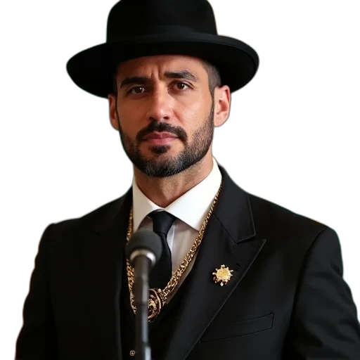 hat, staff, jacket, animal transparent PNG cut-out