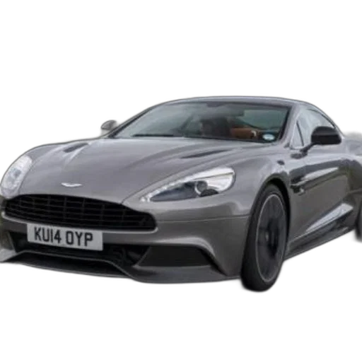car, sleek, gray, aston transparent PNG cut-out