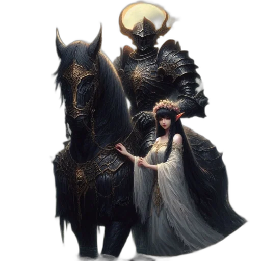 dragon, dress, sword, animal transparent PNG cut-out