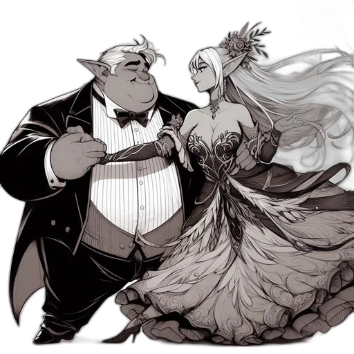 dress, crown, concept art, fantasy art transparent PNG cut-out