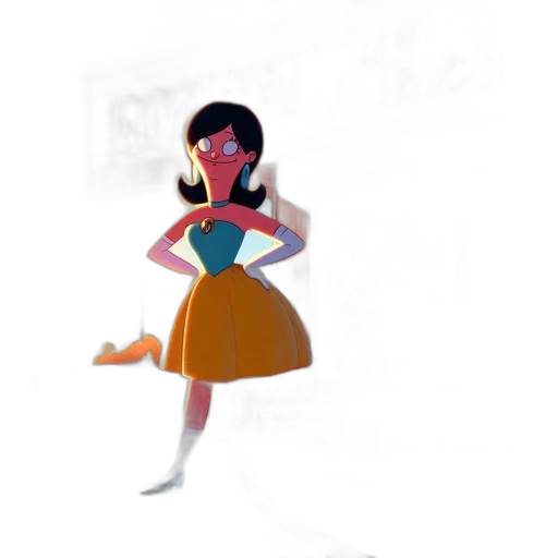 dress, staff, concept art, 3d render transparent PNG cut-out