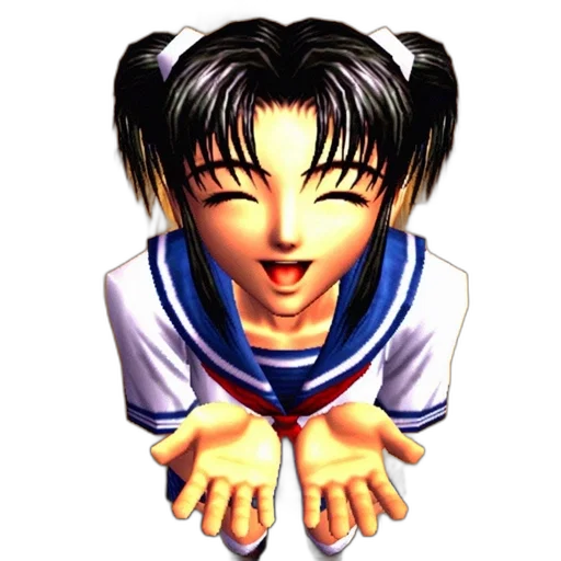 face, photorealistic, 3d render, anime transparent PNG cut-out