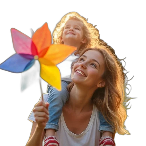umbrella, flower, photorealistic, oil painting transparent PNG cut-out