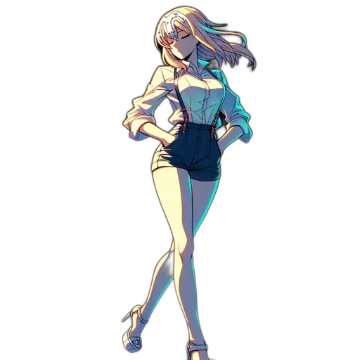 dress, jacket, staff, robot transparent PNG cut-out