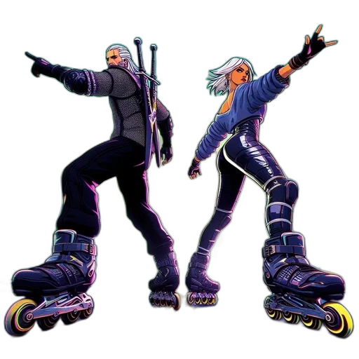 concept art, cyberpunk, pixel art, 3d render transparent PNG cut-out