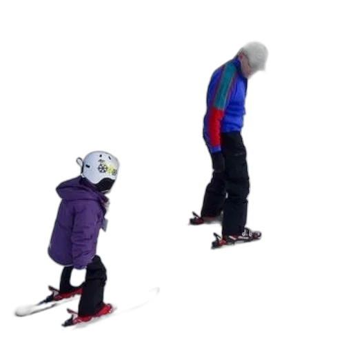 3d render, snow, family, enjoys transparent PNG cut-out