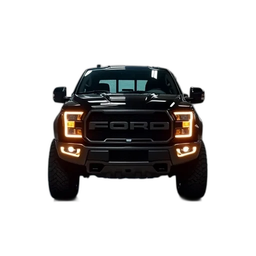 car, 3d render, black, pickup transparent PNG cut-out