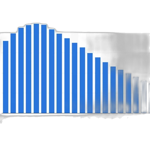 3d render, fog, blue, monochrome transparent PNG cut-out