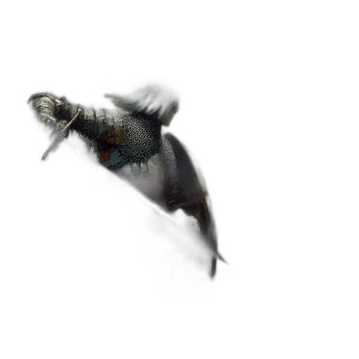 dragon, creature, animal, sword transparent PNG cut-out