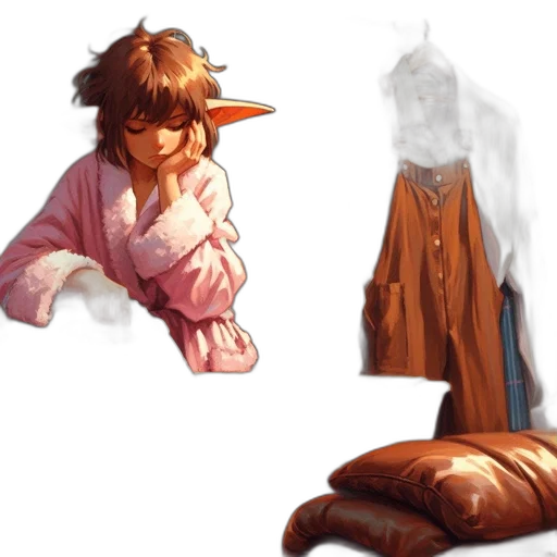 jacket, dress, concept art, pixel art transparent PNG cut-out