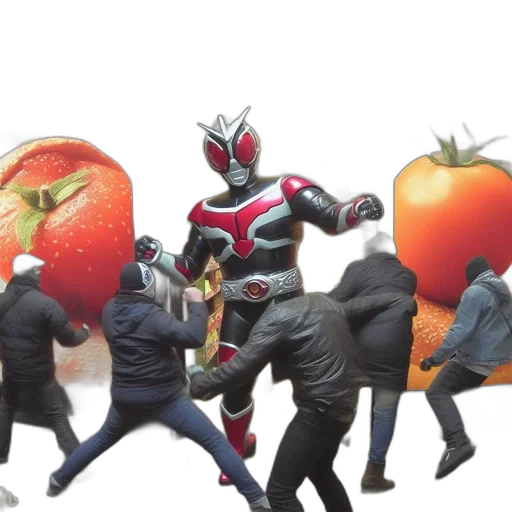 food, mask, concept art, 3d render transparent PNG cut-out