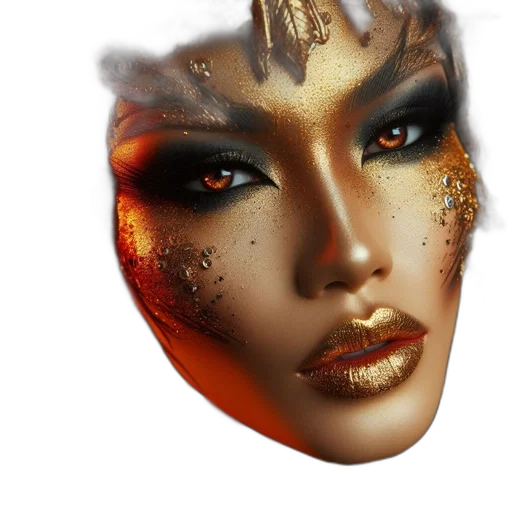 mask, face, jewelry, crown transparent PNG cut-out