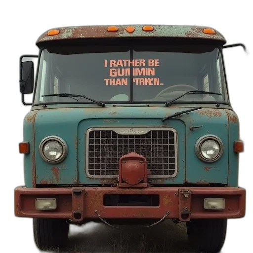 car, hat, truck, slogan transparent PNG cut-out