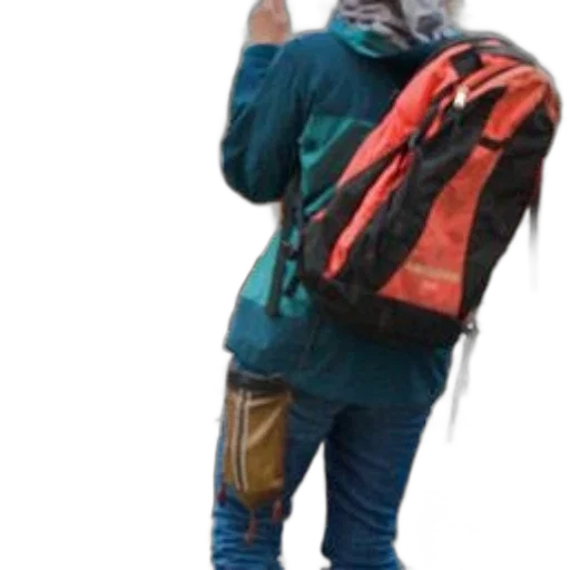 jacket, staff, umbrella, mask transparent PNG cut-out