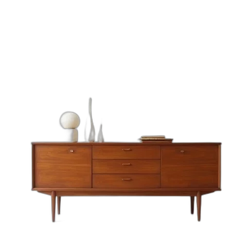 furniture, 3d render, earth tones, danish transparent PNG cut-out