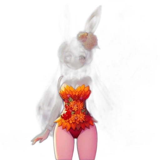 dress, mask, creature, concept art transparent PNG cut-out